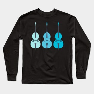 Trio of Double Bass Blues Long Sleeve T-Shirt